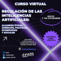 Curso Virtual: Regulación de las inteligencias artificiales: